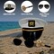 4E's Novelty Yacht Captain Hat Costume Accessories Set with Adjustable Hat, Aviator Sunglasses & Fake Pipe – Sailor Outfit Accessories for Adults, Men & Women – Nautical Party & Halloween Dress Up